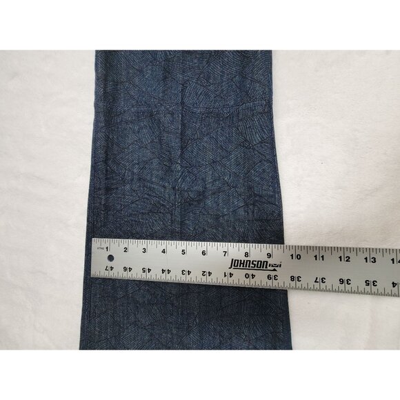 Tancredi & Morgen Womens Patterned Blue Straight Leg Pants Small High Rise Carme - Picture 8 of 8